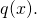 q(x).
