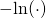 -\!\ln(\cdot)