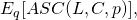 E_q[ASC(L, C, p)],