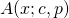 A(x; c, p)