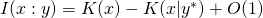 I(x:y) = K(x) - K(x|y^*) + O(1)