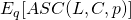 E_q[ASC(L, C, p)]