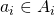 a_i \in A_i