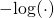 -\!\log(\cdot)